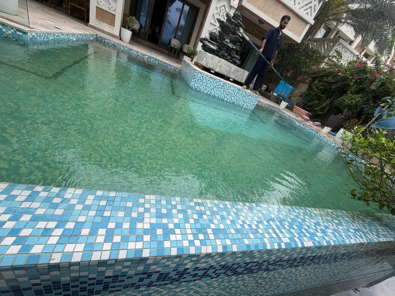 Pool pump repaired during a routine visit in Dubai Marina