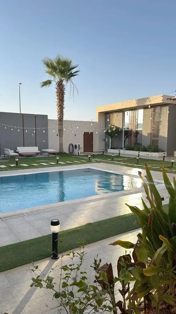 Renovated villa pool surface and coping in Emirates Hills